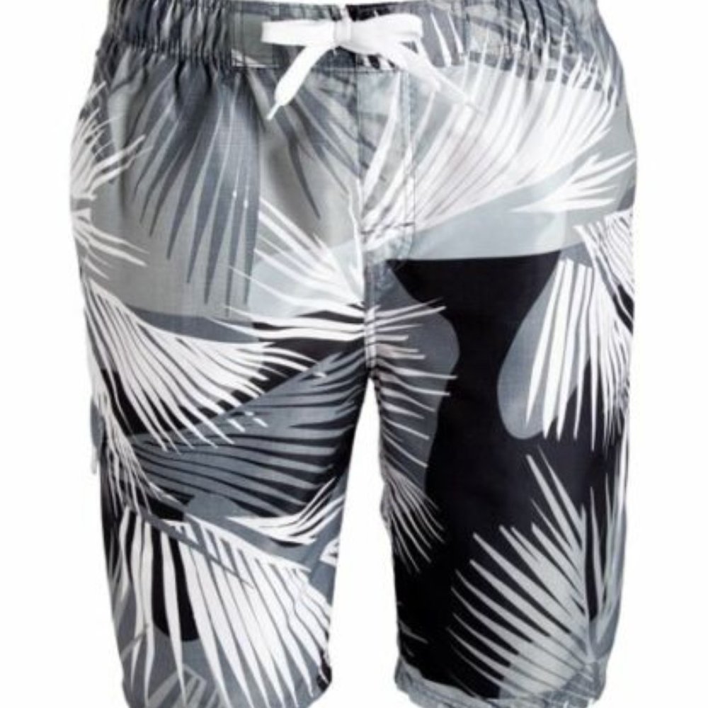KANU SURF MEN'S TAHITI BLACK SWIM TRUNKS/SHORTS SIZE LARGE NEW 6456